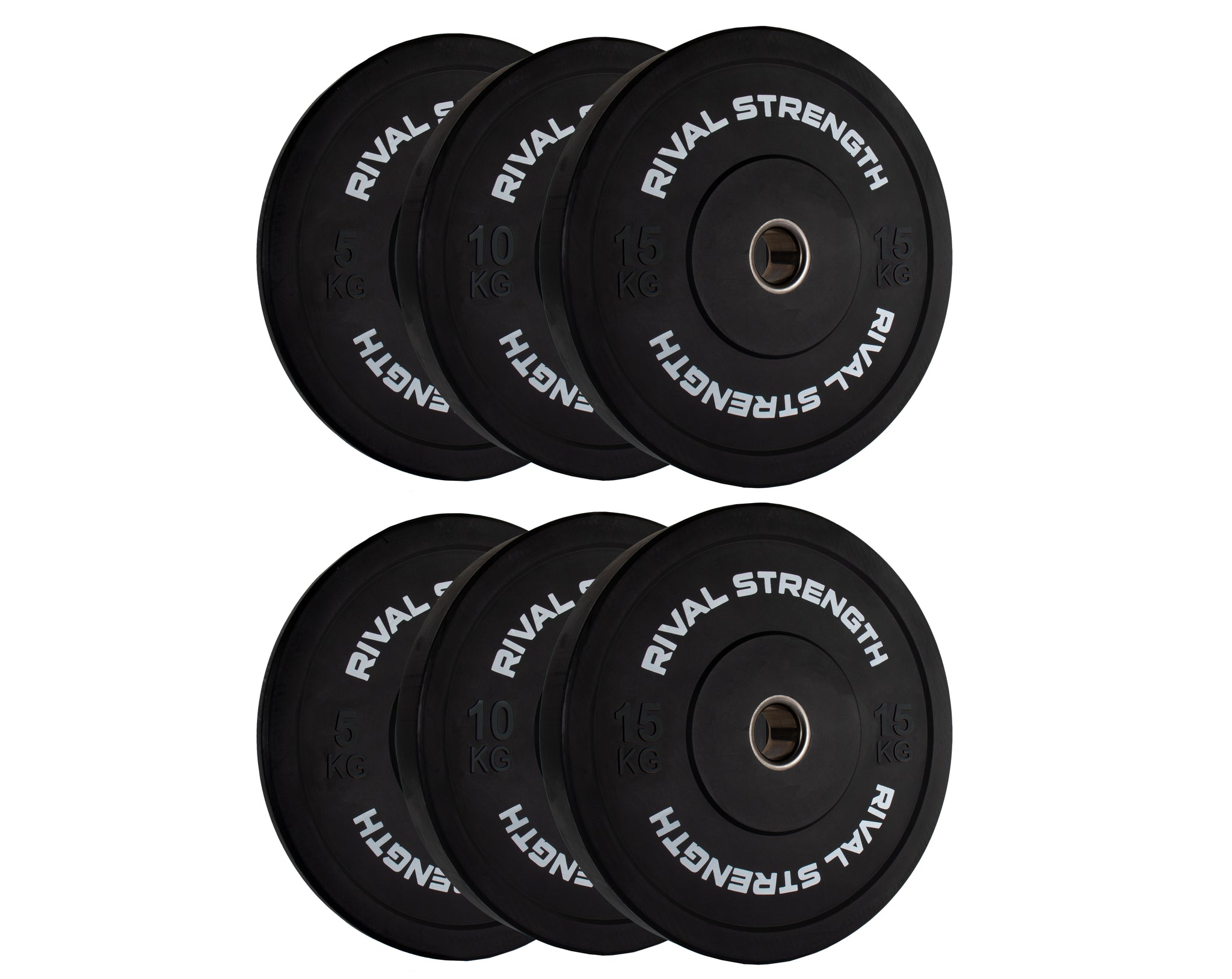Rival Olympic Black Bumper Plates