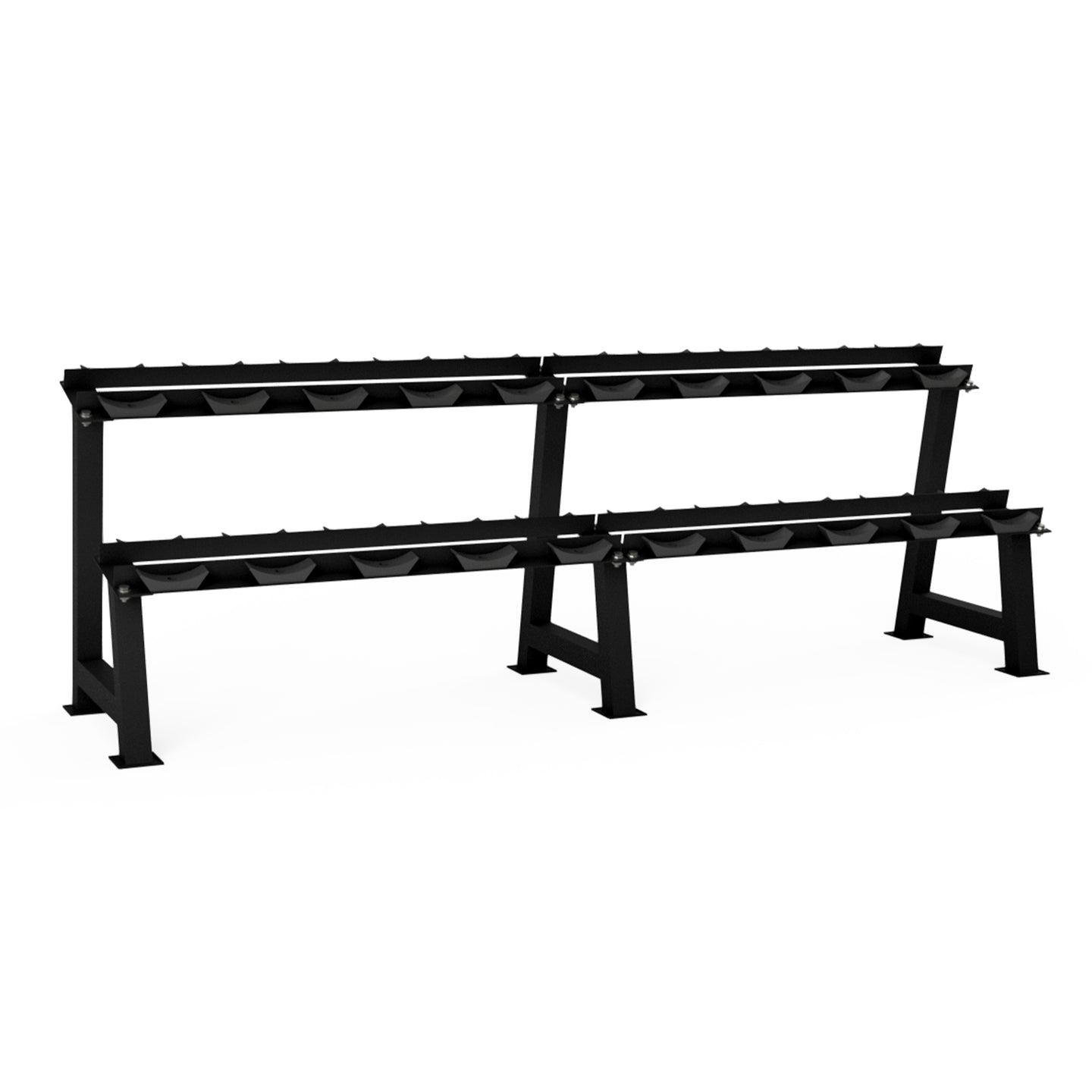 2-Tier Commercial Round Dumbbell Storage Racks