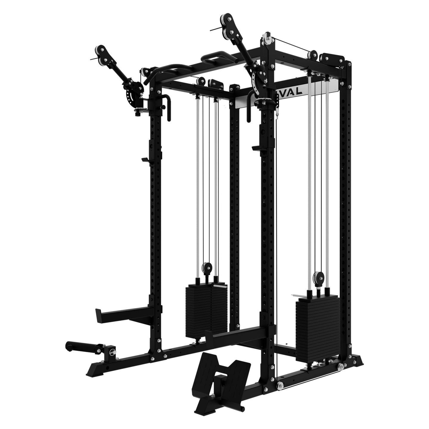 Rival J-3 Series Power Rack with Dual 105KG Weight Stack Cable System (60x60mm)