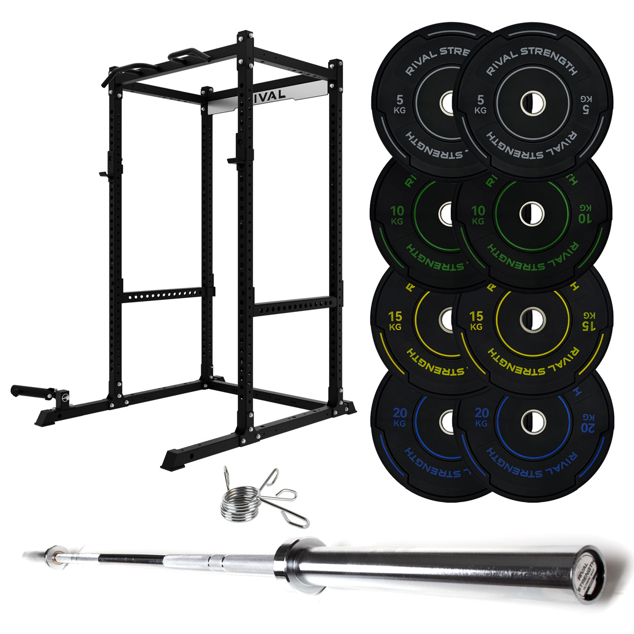 J-3 Series Power Rack with Weight Plate, Barbell and Bench Set