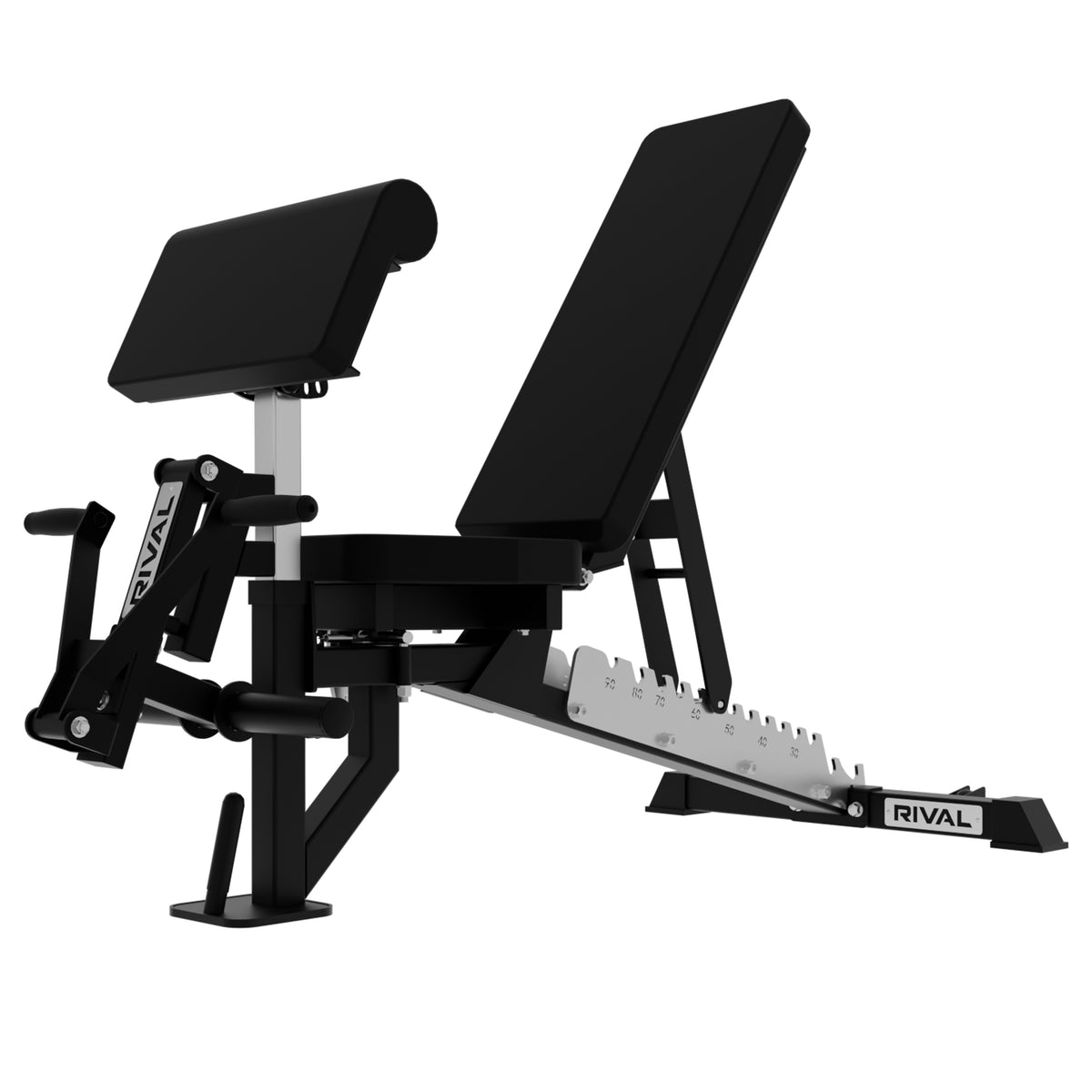 Origin Adjustable Bench Preacher Curl Attachment for Rival Super FID Adjustable Bench – Rival ...
