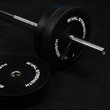 Rival Olympic Black Bumper Plate and Optional Barbell Sets