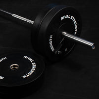 Rival Olympic Black Bumper Plate and Optional Barbell Sets