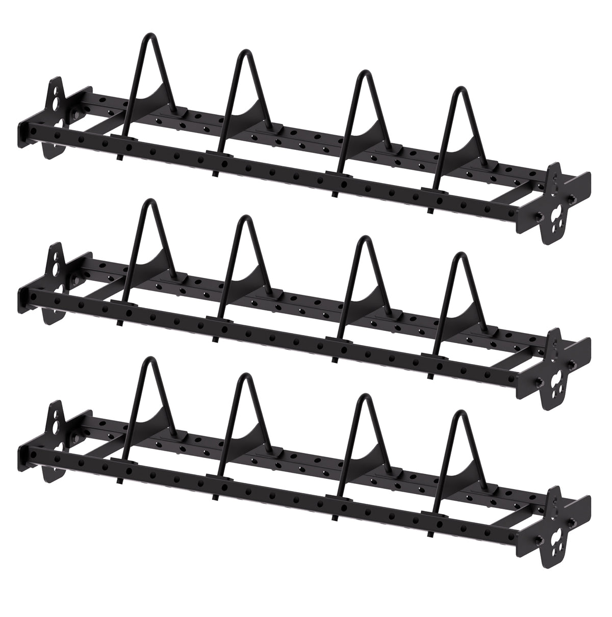 Rival Rack Mounted Bumper Plate Storage Shelves 2.0