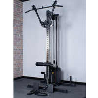 Rival Wall Mounted or Freestanding Adjustable Free Arm Functional Trainer Pulley System - 105KG Weight Stack