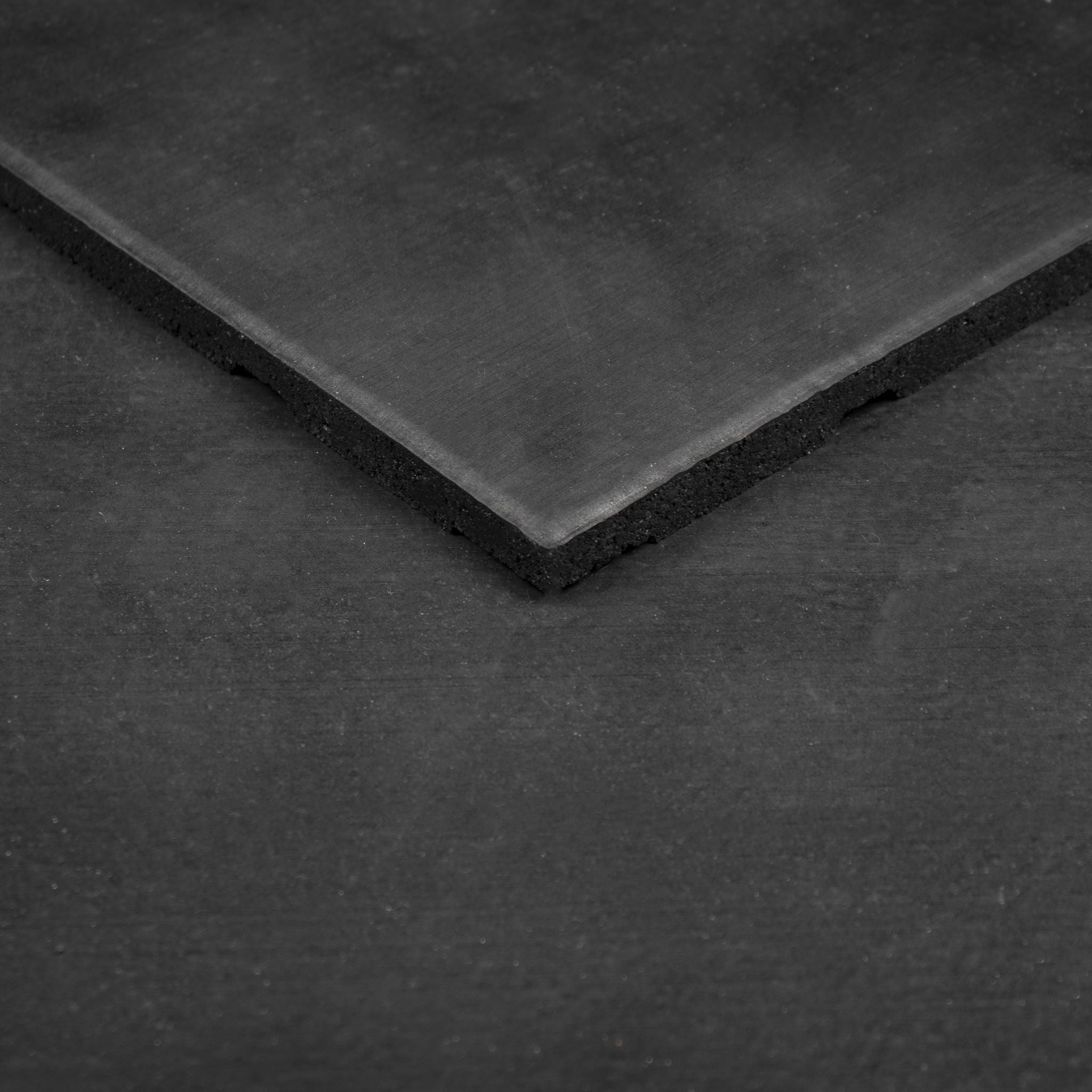 Rival Black Premium Interlocking Rubber Gym Floor Tiles with Connectors (1m x 1m) (20mm)