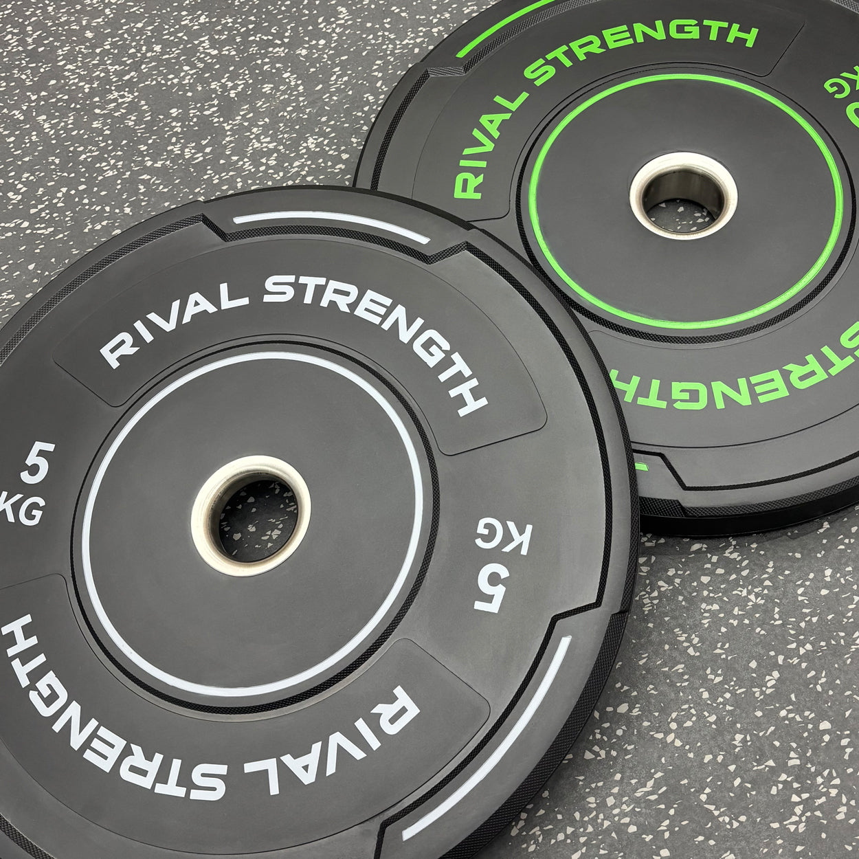 Rival Olympic Black Accent Bumper Plates 2.0