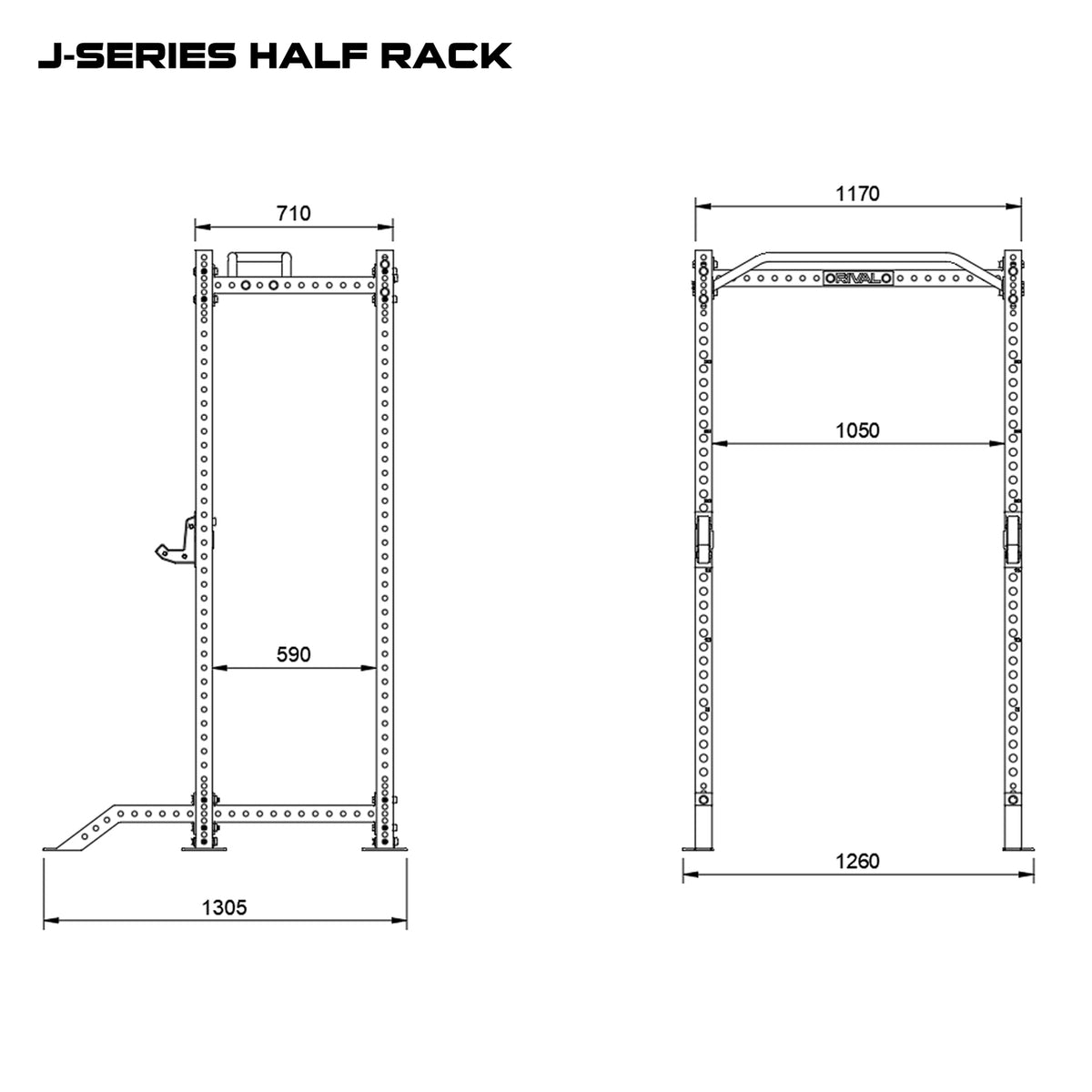 Rival J-Series Half Power Rack