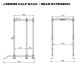 Rival J-Series Half Power Rack