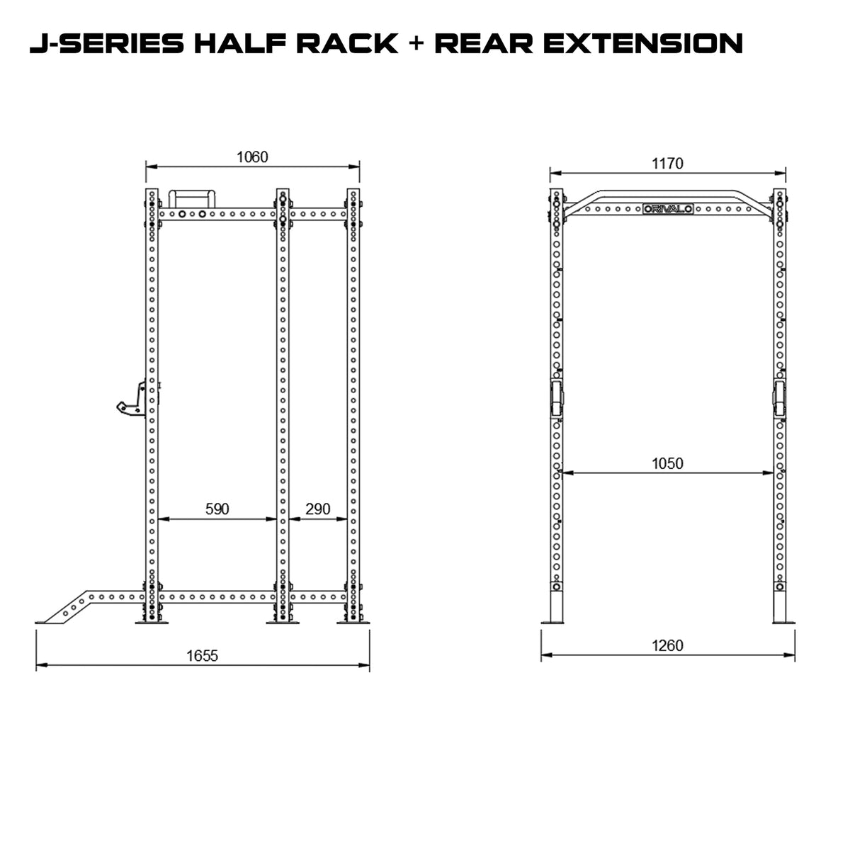 Rival J-Series Half Power Rack