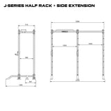 Rival J-Series Half Power Rack