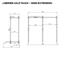 Rival J-Series Half Power Rack