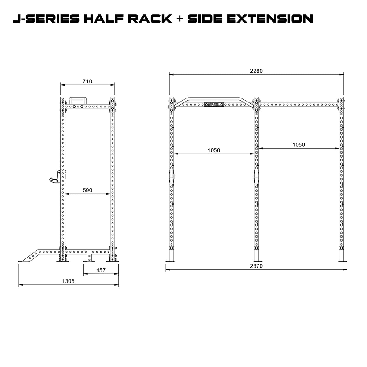 Rival J-Series Half Power Rack