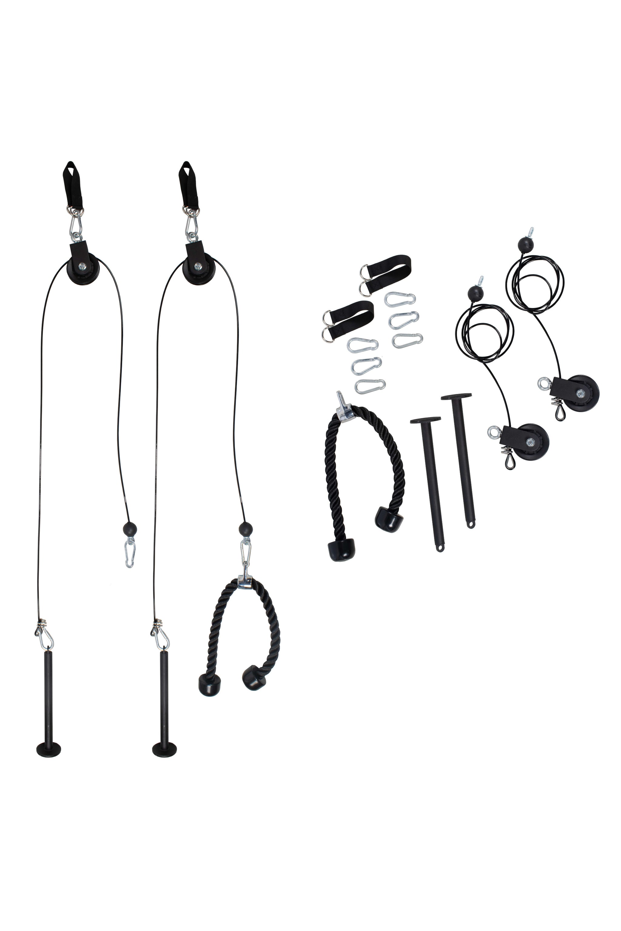 Cable Pulley Systems with Tricep Rope