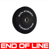 END OF LINE | Rival Olympic Black Bumper Plates (Pair and Singles)