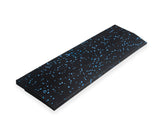 Blue Fleck SBR Interlocking Rubber Gym Floor Tiles with Connectors (1m x 1m) (20mm)