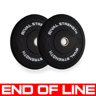 END OF LINE | Rival Olympic Black Bumper Plates