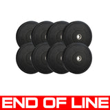 END OF LINE | Monochrome Olympic Black Bumper Plates