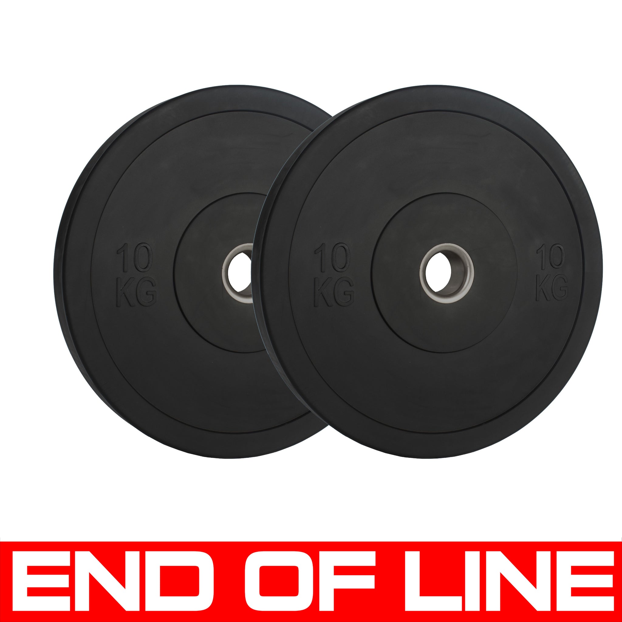 END OF LINE | Monochrome Olympic Black Bumper Plates