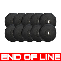 END OF LINE | Monochrome Olympic Black Bumper Plates