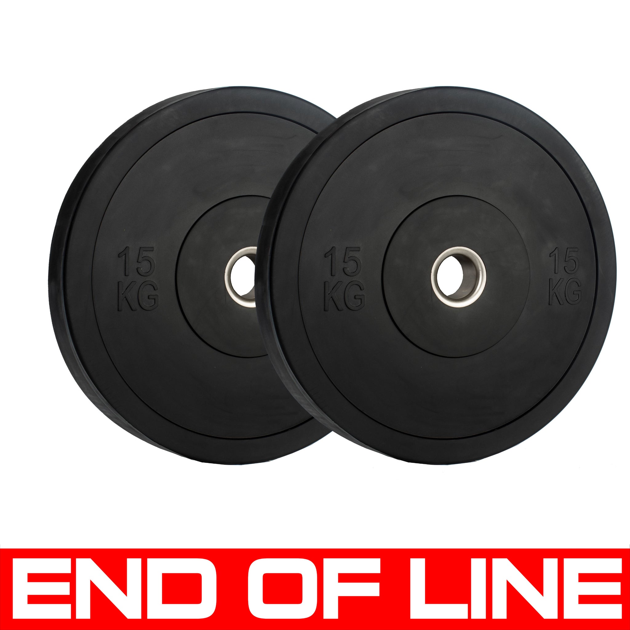 END OF LINE | Monochrome Olympic Black Bumper Plates