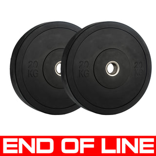 END OF LINE | Monochrome Olympic Black Bumper Plates