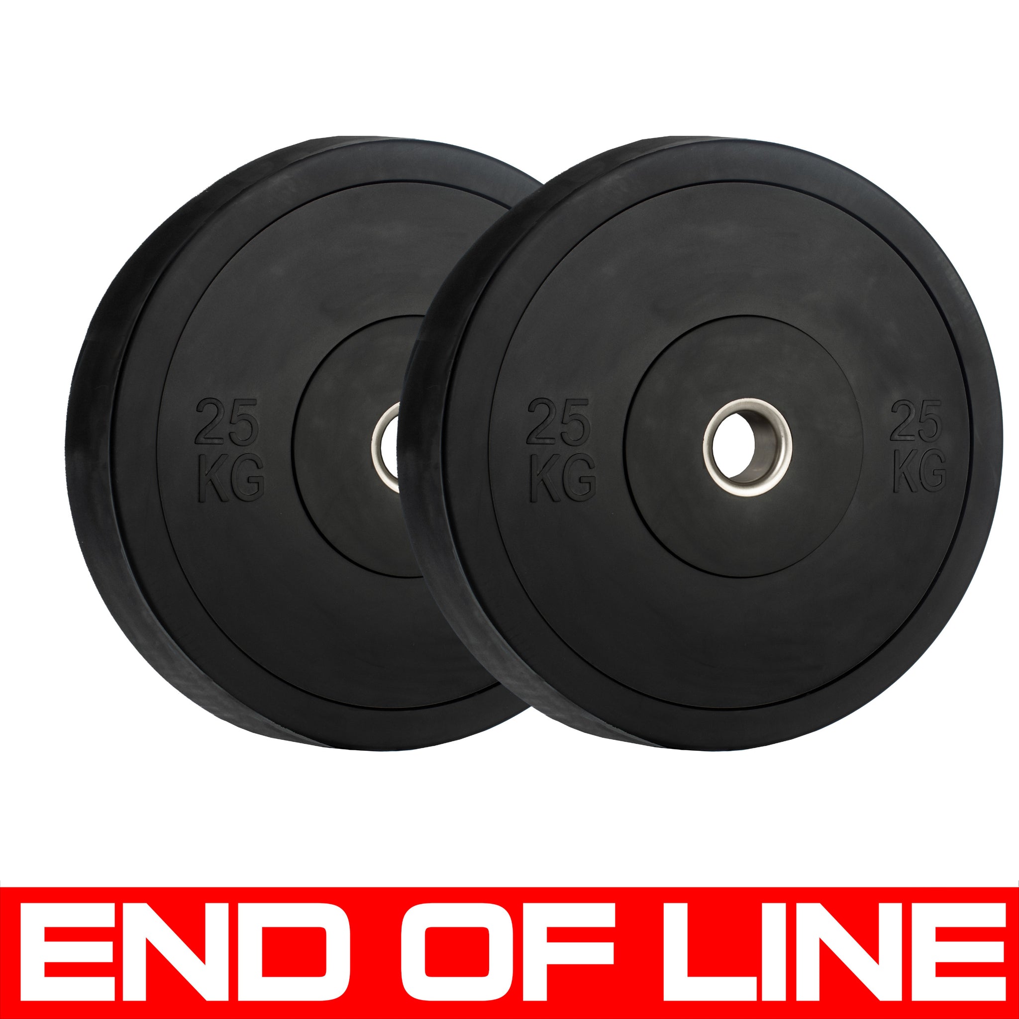 END OF LINE | Monochrome Olympic Black Bumper Plates