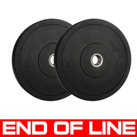 END OF LINE | Monochrome Olympic Black Bumper Plates
