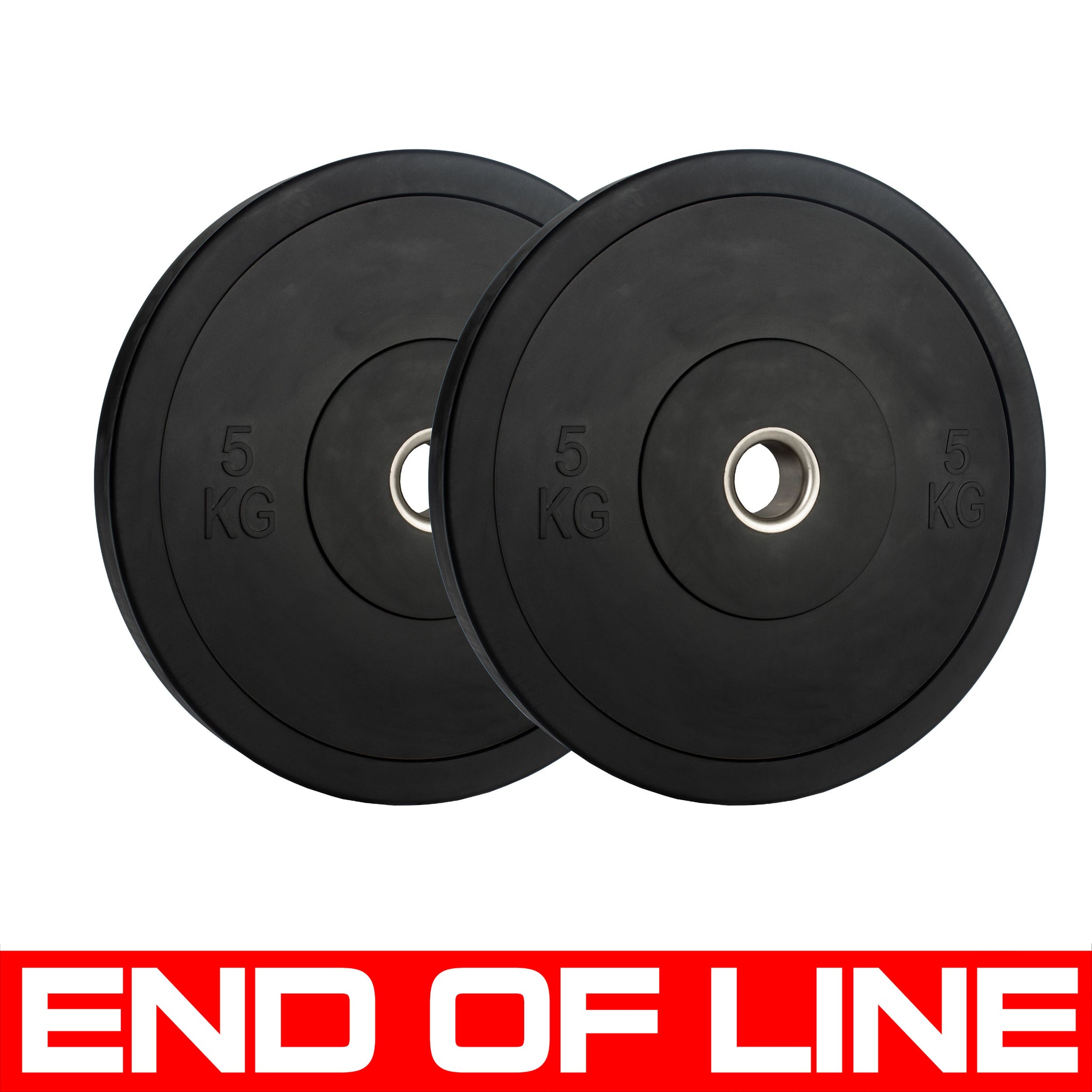 END OF LINE | Monochrome Olympic Black Bumper Plates