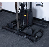 Rival Wall Mounted or Freestanding Adjustable Free Arm Functional Trainer Pulley System - 105KG Weight Stack