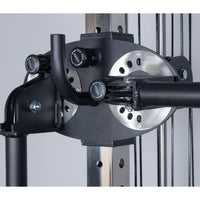 Rival Wall Mounted or Freestanding Adjustable Free Arm Functional Trainer Pulley System - 105KG Weight Stack