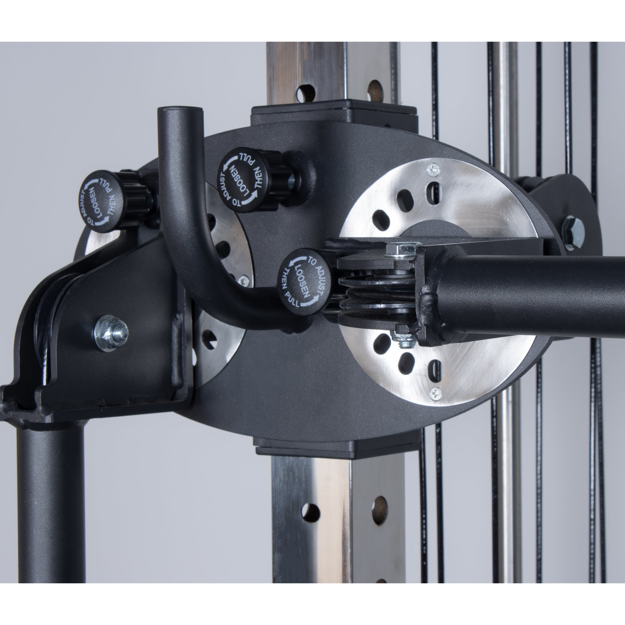 Rival Wall Mounted or Freestanding Adjustable Free Arm Functional Trainer Pulley System - 105KG Weight Stack