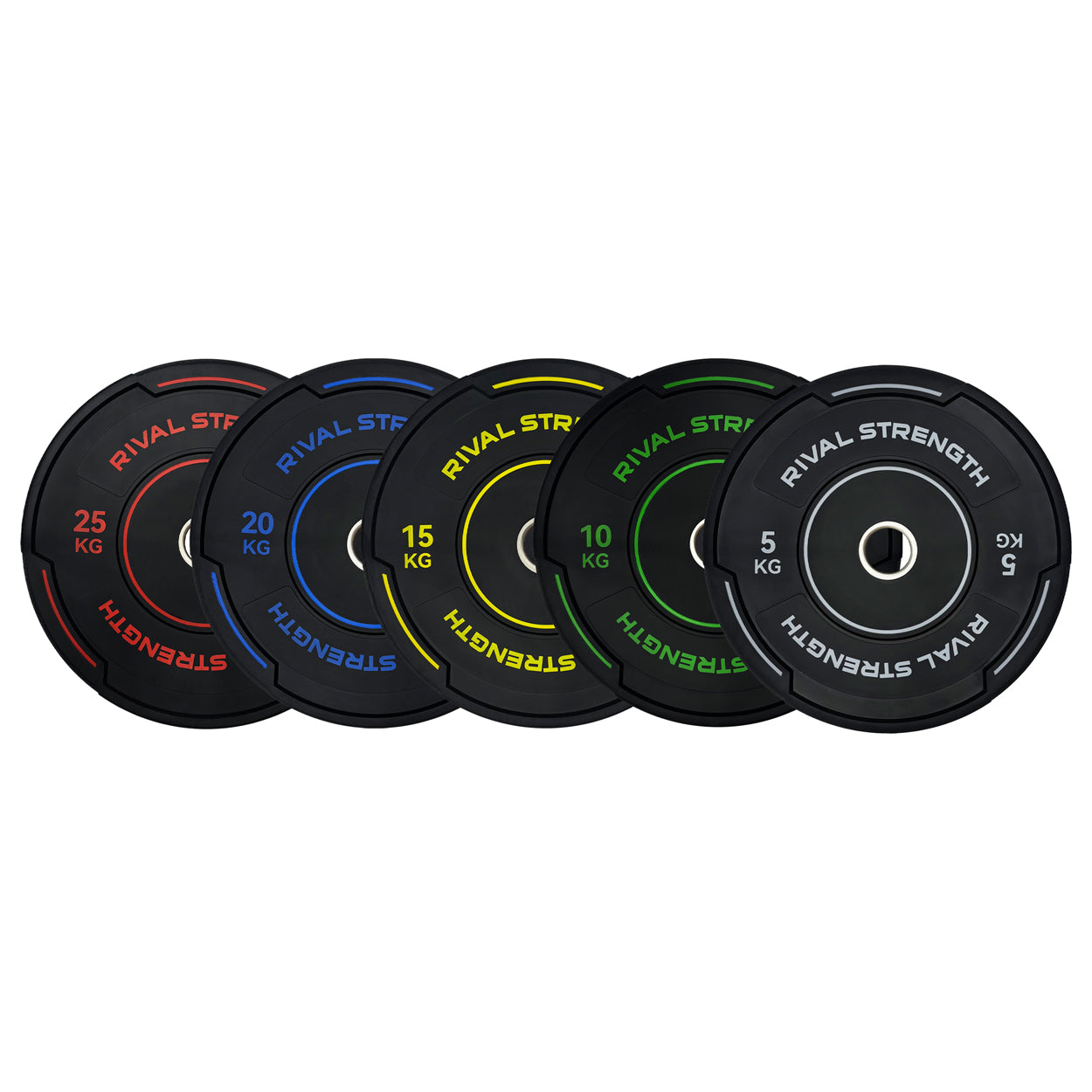 Rival Olympic Black Accent Bumper Plates 2.0