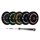 Rival Olympic Colour Splash Bumper Plate and Optional Barbell Sets