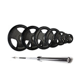 Olympic Rubber Tri-Grip Plate and Optional Barbell Sets
