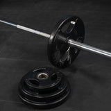 Olympic Rubber Tri-Grip Plate and Optional Barbell Sets