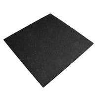Grey Fleck SBR Interlocking Rubber Gym Floor Tiles with Connectors (1m x 1m) (20mm)