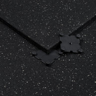 Grey Fleck SBR Interlocking Rubber Gym Flooring with Connectors (1m x 1m) (20mm)