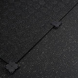 Grey Fleck SBR Interlocking Rubber Gym Floor Tiles with Connectors (1m x 1m) (20mm)