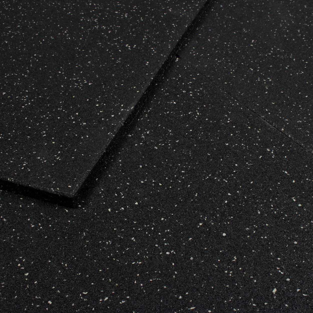 Grey Fleck SBR Interlocking Rubber Gym Floor Tiles with Connectors (1m x 1m) (20mm)
