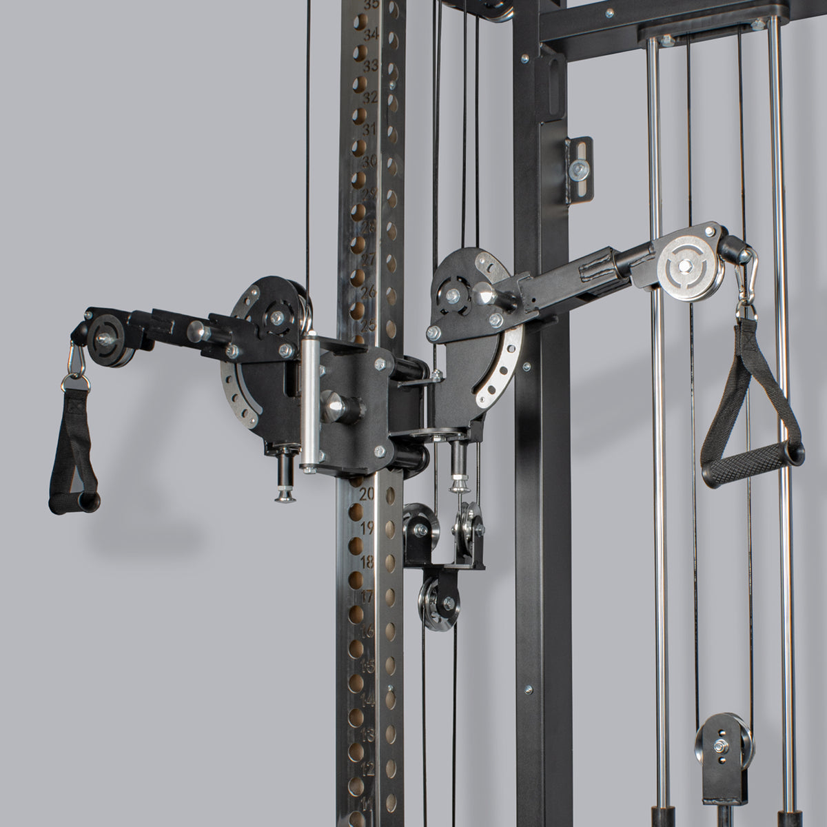 Rival S-Series Wall Mounted Slimline Adjustable Free Arm Functional Trainer Pulley System