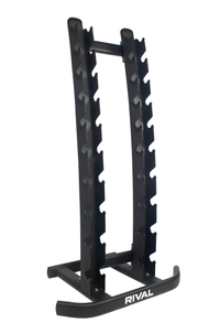 Rival Hex Dumbbell Sets With Vertical Storage Rack