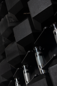 Rival Hex Dumbbell Sets With Vertical Storage Rack