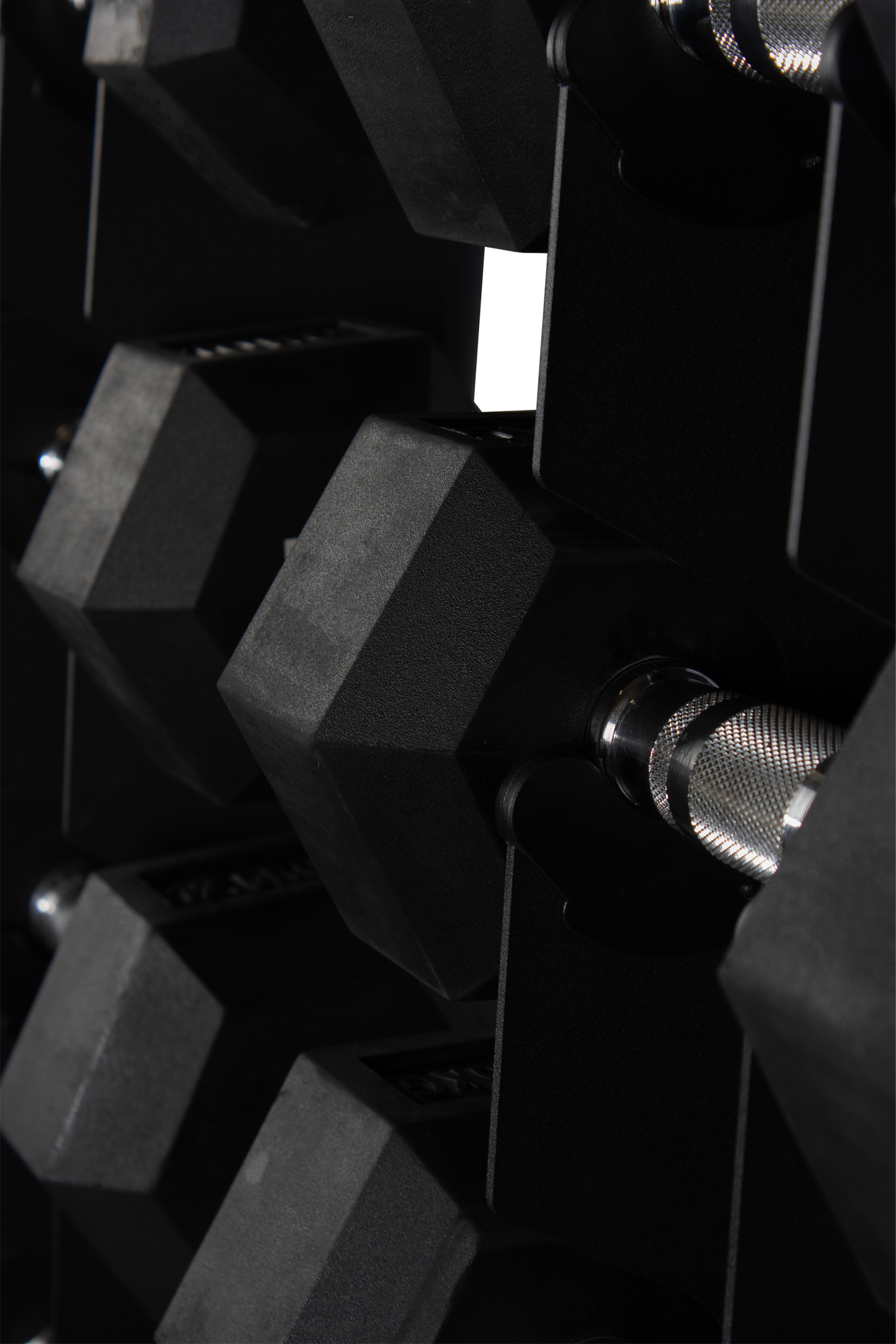 Rival Hex Dumbbell Sets With Vertical Storage Rack