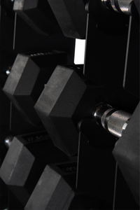 Rival Hex Dumbbell Sets With Vertical Storage Rack