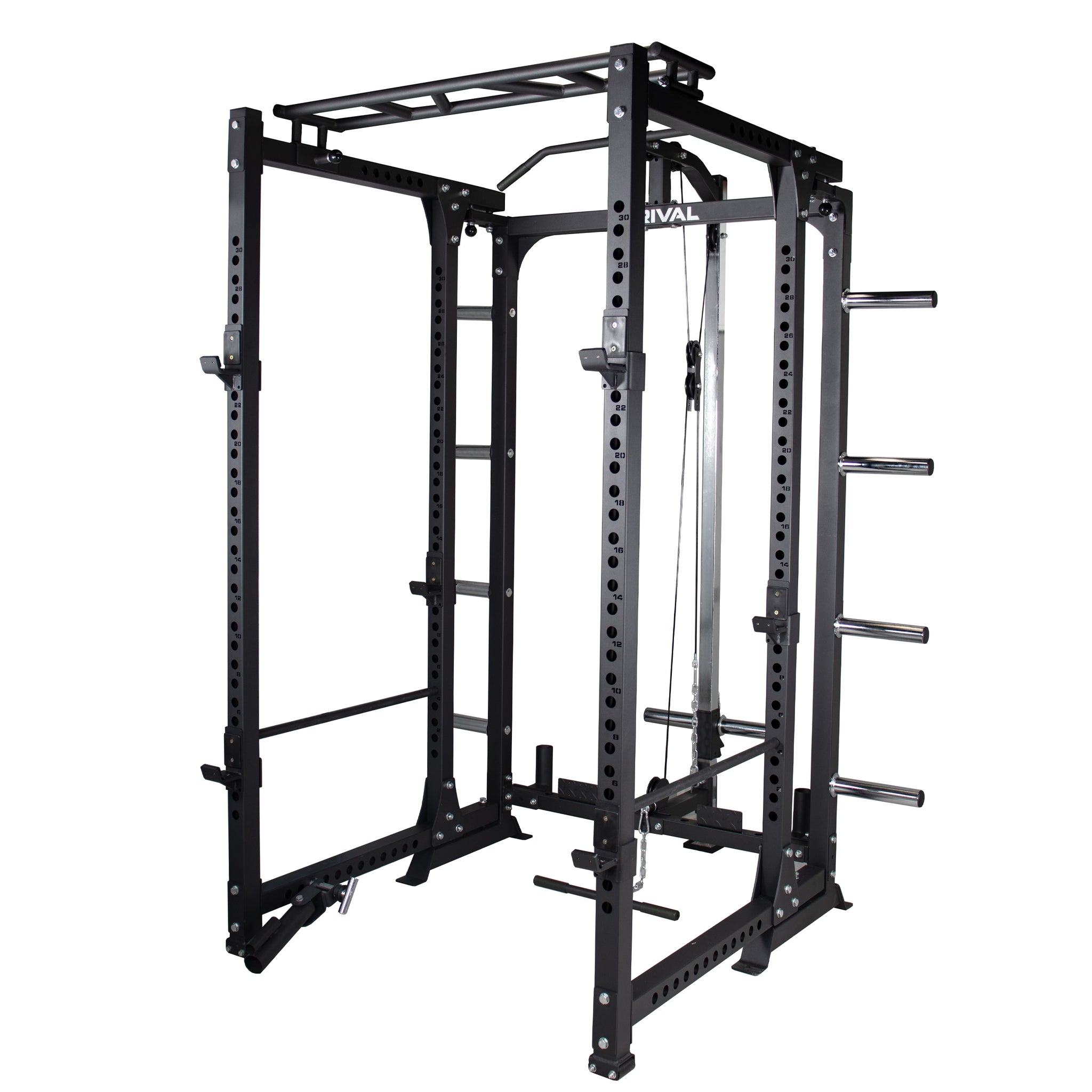 Rival J-1 Series Folding Power Rack With Optional Cable System