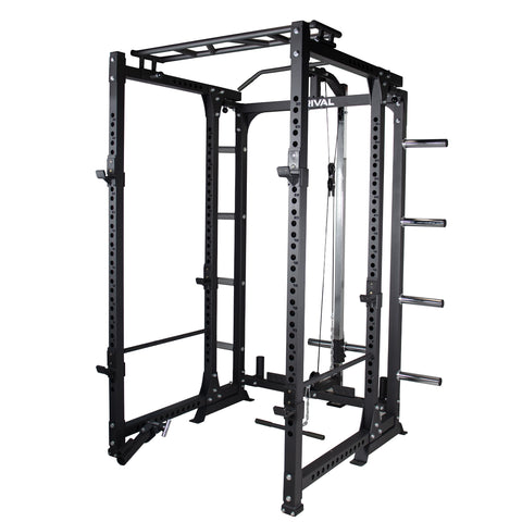 Rival J-1 Series Folding Power Rack With Optional Cable System