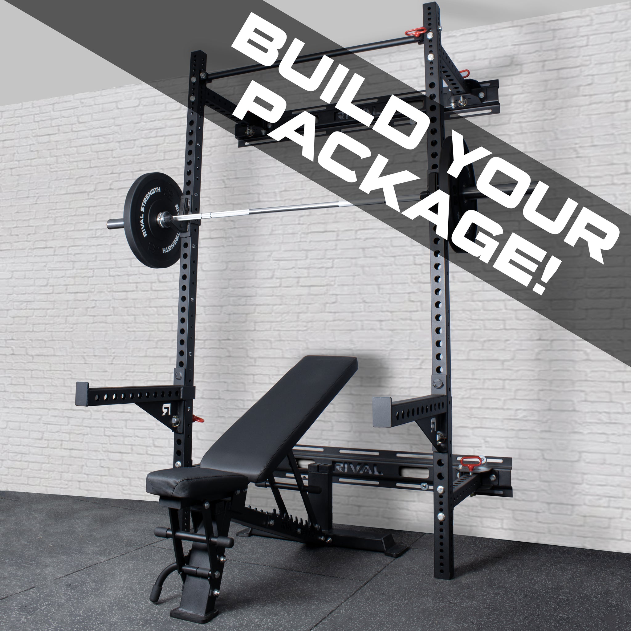 Rival J-2 Series Folding Wall Mount Rack Package - Bundle Builder