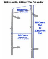 Rival J-2 Series Narrow Folding Wall Mount Rack (1m/920mm Wide)