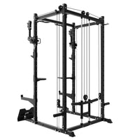 Rival Omni-Series Power Rack with Dual Free Arm Plate Loaded Pulley System